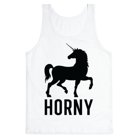 Horny Unicorn Tank Top
